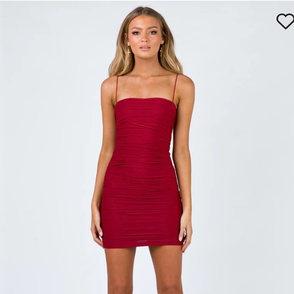 NEW with tags Princess Polly Tara Mini Dress Red Size 4